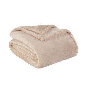 Berkshire Blanket & Home Co Fluffy Blanket - Full/Queen - Chino - 90” x 90”
